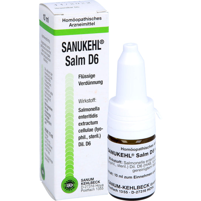 Sanukehl Salm D6 flüssige Verdünnung, 10 ml Lösung