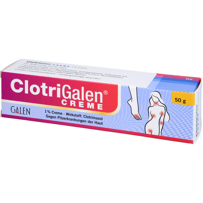 Clotrigalen Creme zur Behandlung von Pilzinfektionen der Haut, 50 g Cream