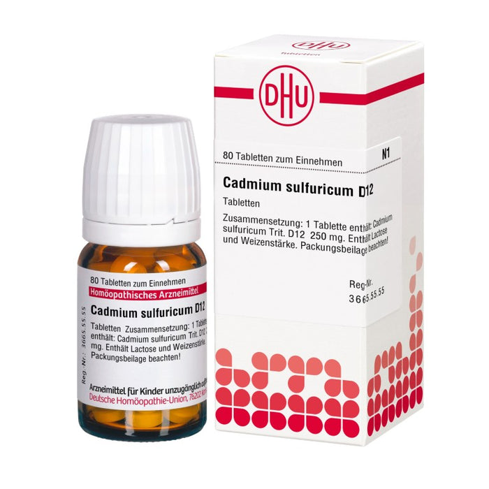 DHU Cadmium sulfuricum D12 Tabletten, 80 St. Tabletten