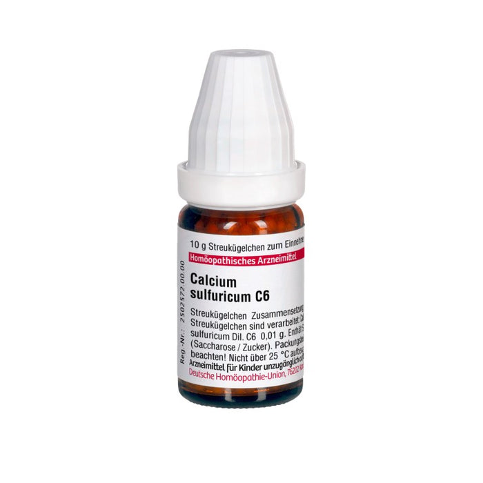 DHU Calcium sulfuricum C6 Streukügelchen, 10 g Globuli