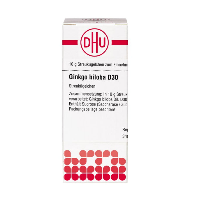 Ginkgo biloba D30 DHU Globuli, 10 g Globuli