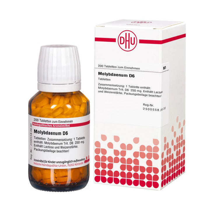 Molybdänum D6 DHU Tabletten, 200 St. Tabletten