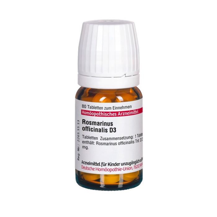 Rosmarinus officinalis D3 DHU Tabletten, 80 St. Tabletten