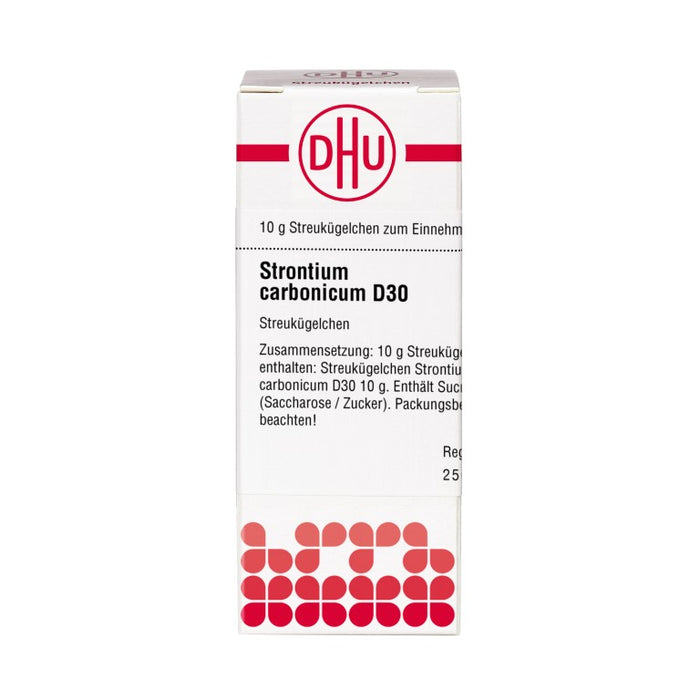 Strontium carbonicum D30 DHU Globuli, 10 g Globuli