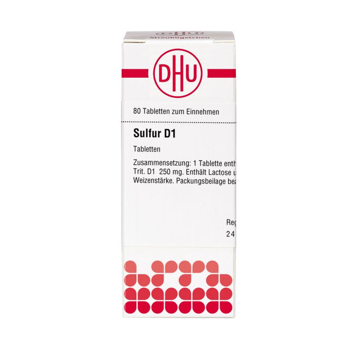 DHU Sulfur D1 Tabletten, 80 St. Tabletten