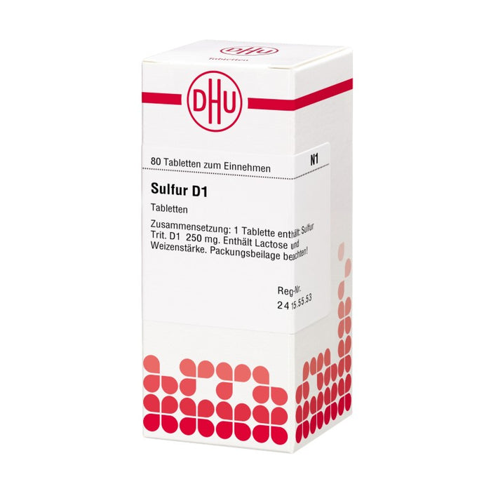 DHU Sulfur D1 Tabletten, 80 St. Tabletten