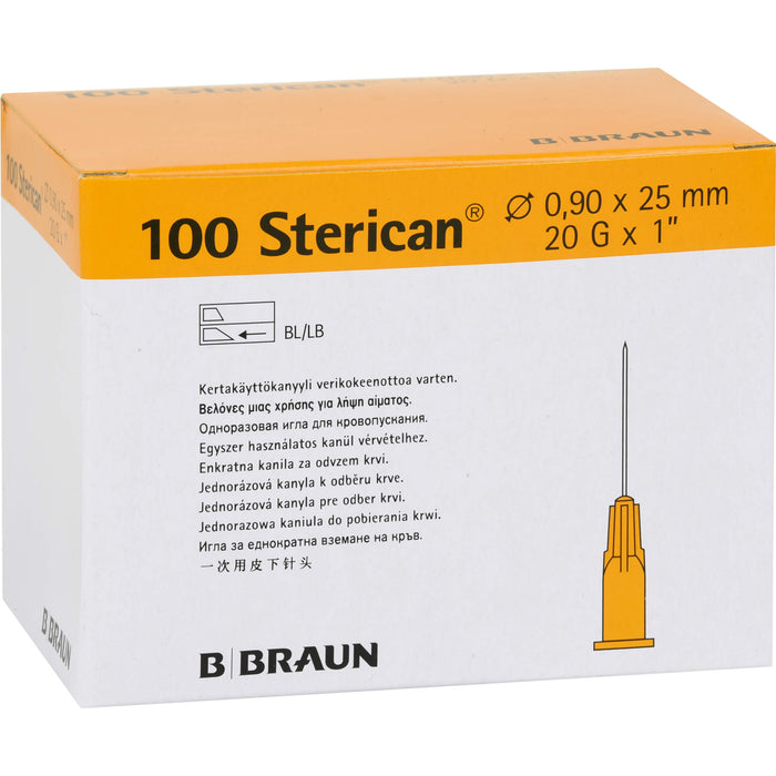 Sterican 20GX1 Kanülen 0,9X25mm, 100 St KAN