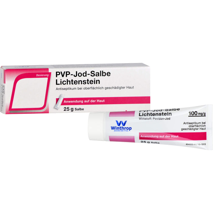 ZENTIVA PVP-Jod-Salbe Lichtenstein 100 mg/g, 25 g Salbe