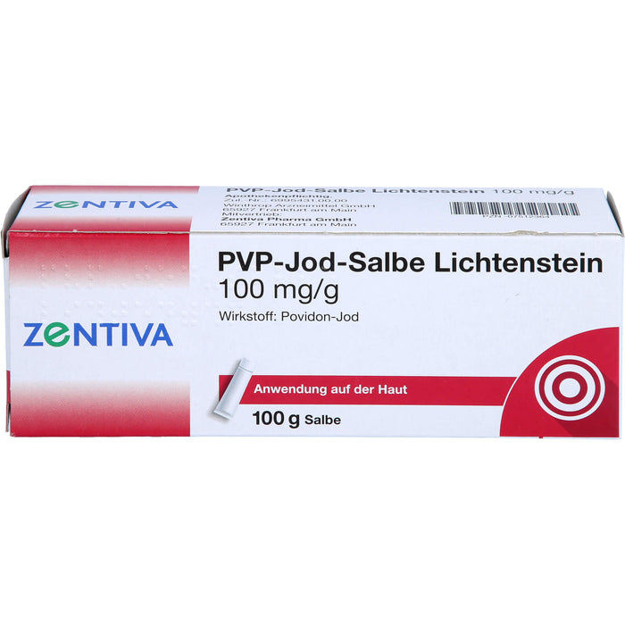 ZENTIVA PVP-Jod-Salbe Lichtenstein 100 mg / g, 100 g Ointment