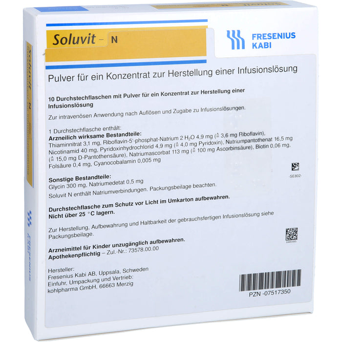 FRESENIUS KABI Soluvit N Pulver, 100 ml Powder