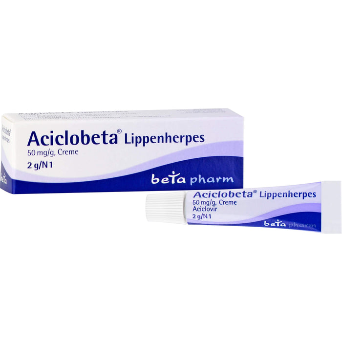 Aciclobeta Lippenherpes, 50 mg/g, Creme, 2 g Creme