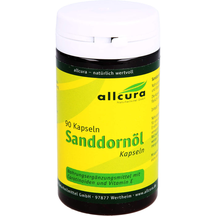 Allcura Sanddornöl Kapseln, 90 pc Capsules