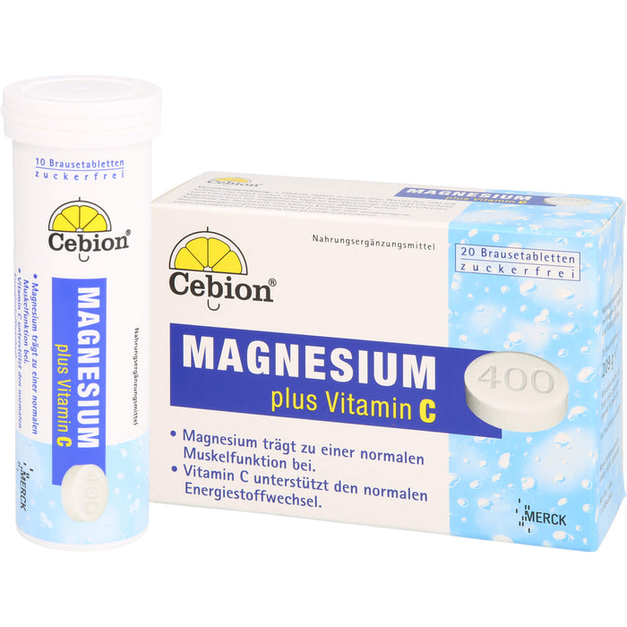 Cebion Magnesium plus Vitamin C Brausetabletten, 20 pc Tablettes