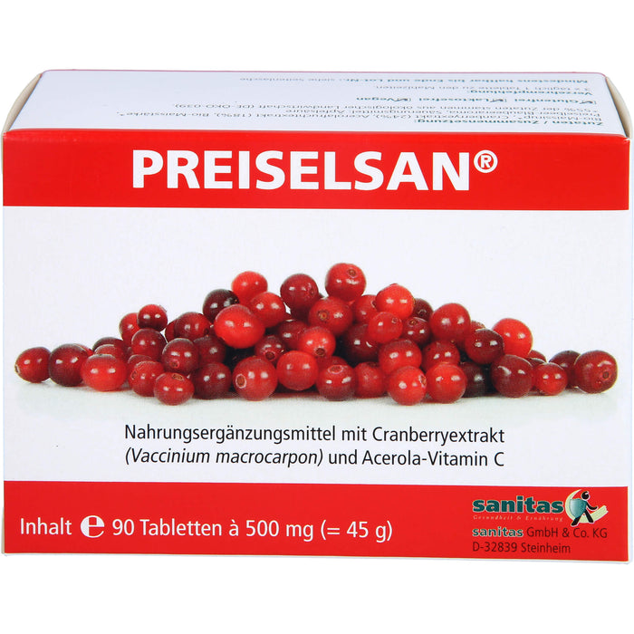 PREISELSAN mit Cranberryextrakt Tabletten, 90 pc Tablettes