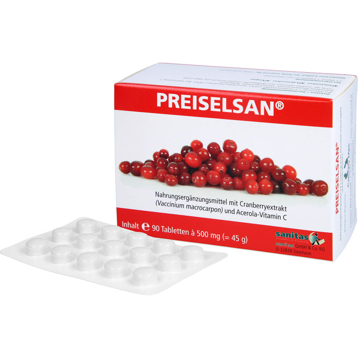 PREISELSAN mit Cranberryextrakt Tabletten, 90 pc Tablettes