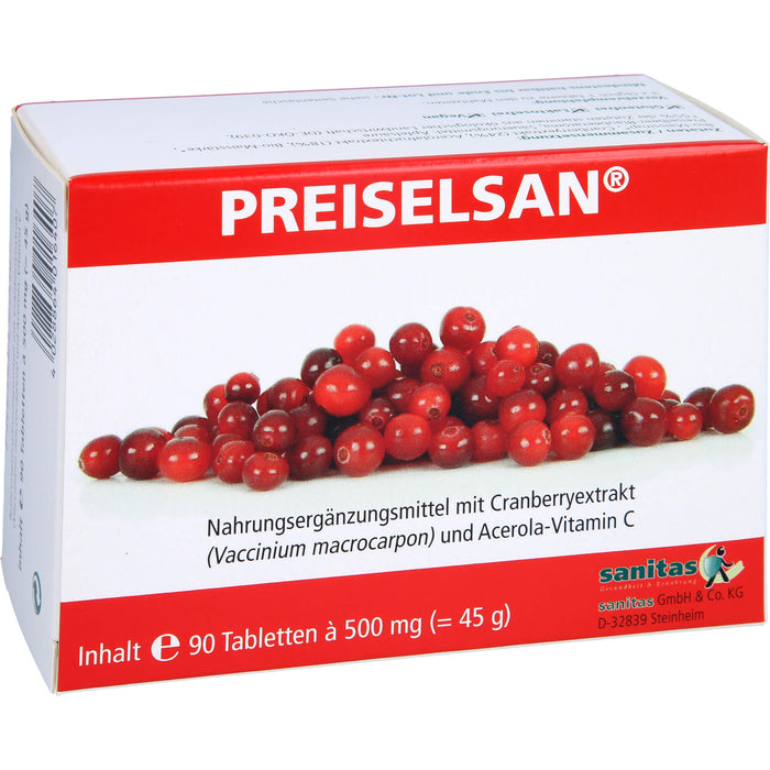 PREISELSAN mit Cranberryextrakt Tabletten, 90 pc Tablettes