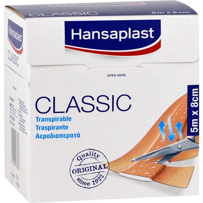 Hansaplast Classic 5 m x 8 cm Pflaster, 1 St. Pflaster