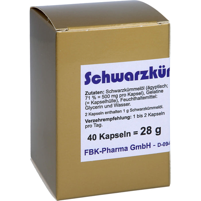 Schwarz Kuemmel Oel, 40 St KAP