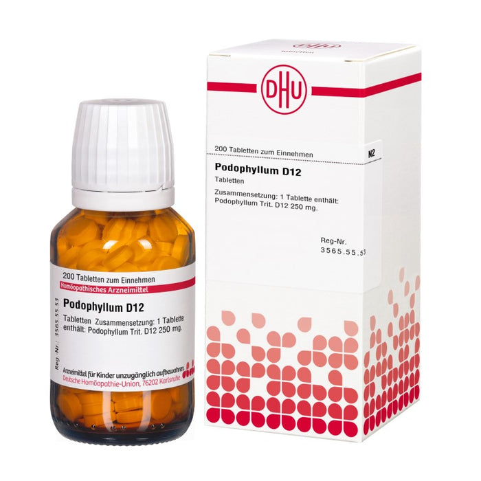 DHU Podophyllum D12 Tabletten, 200 St. Tabletten