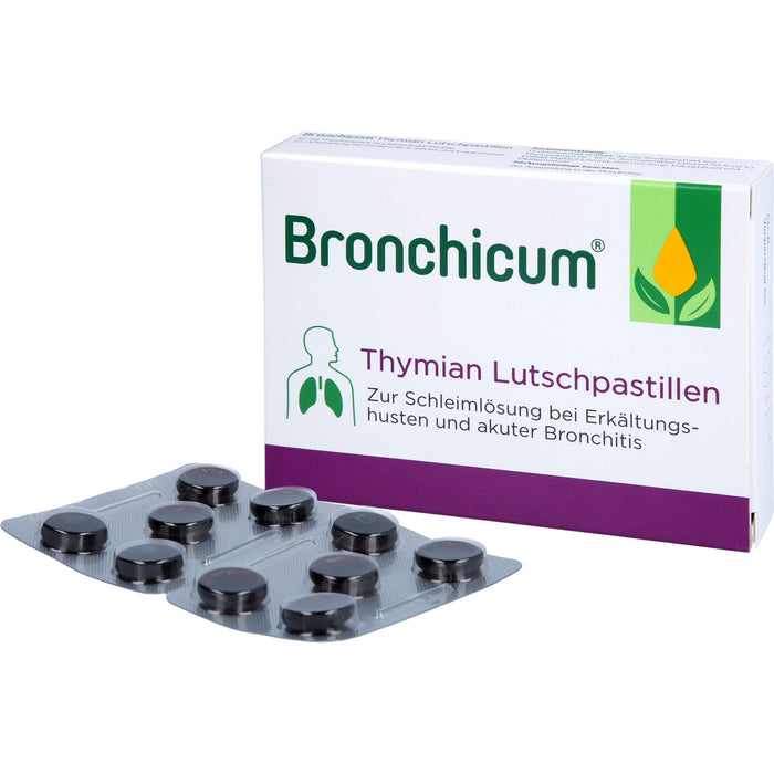 Bronchicum Thymian Lutschpastillen, 20 St. Tabletten