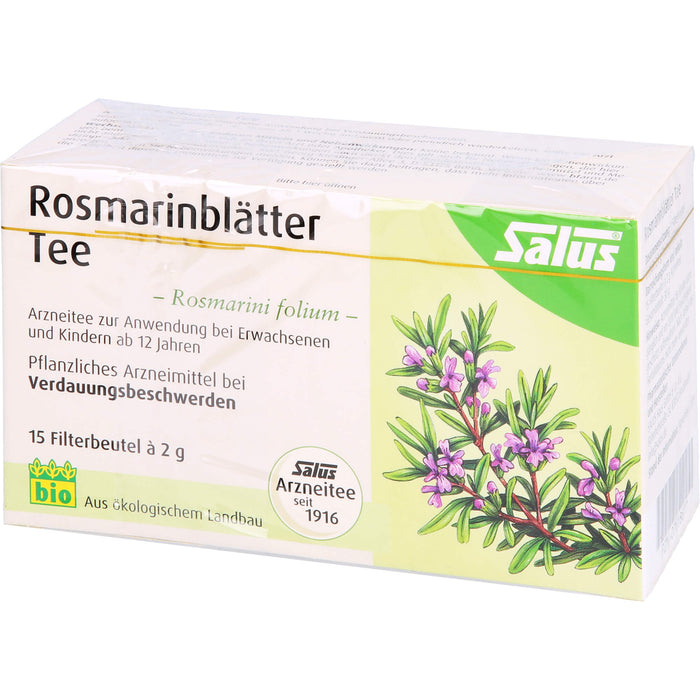 Salus Rosmarinblätter Arzneitee bei Verdauungsbeschwerden, 15 pcs. Filter bag