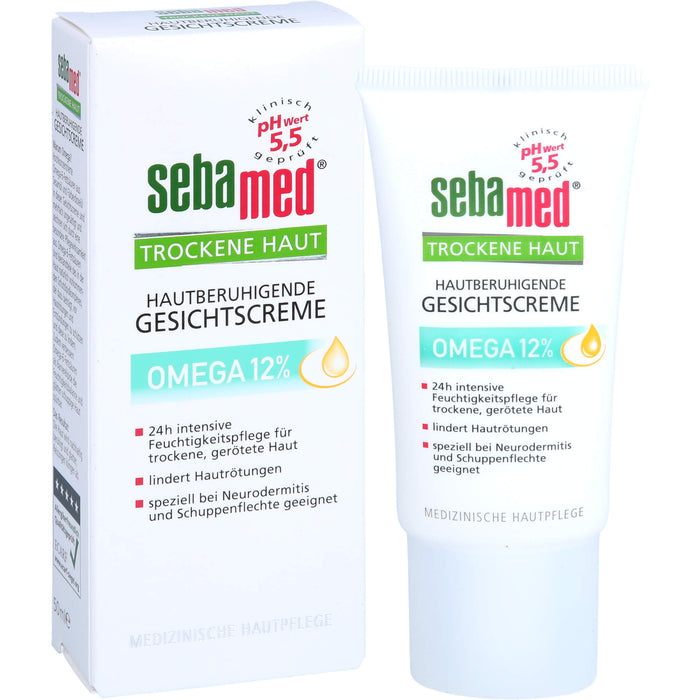 Sebamed für trockene Haut Omega 12% Gesichtscreme, 50 ml Creme