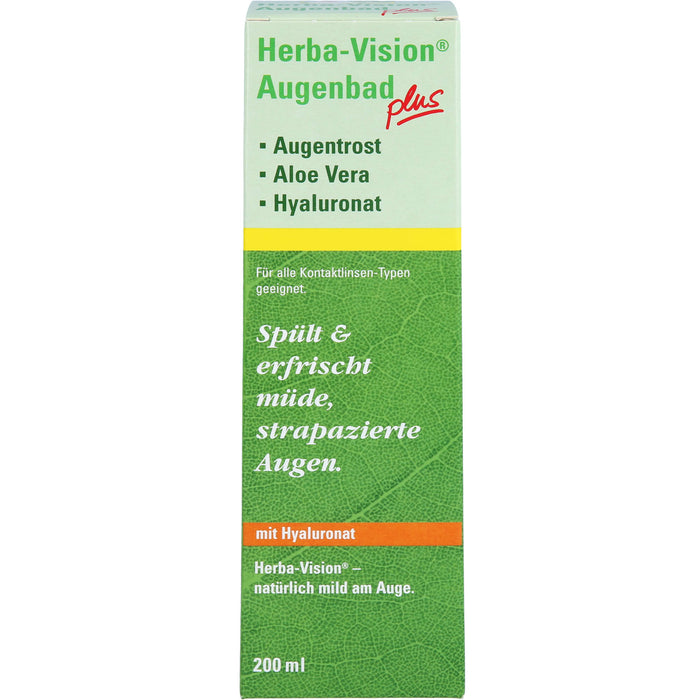 Herba-Vision Augenbad plus spült und erfrischt müde, strapazierte Augen, 200 ml Bain oculaire