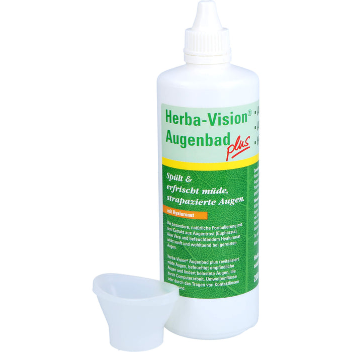 Herba-Vision Augenbad plus spült und erfrischt müde, strapazierte Augen, 200 ml Bain oculaire