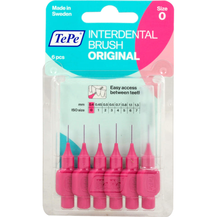 TePe ID Interdentalbürsten Pink 0,4mm, 5 pc Brosses interdentaires