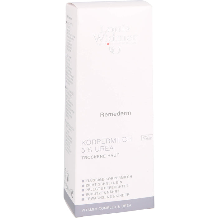 Louis Widmer Remederm Körpermilch 5 % Urea, 200 ml Cream