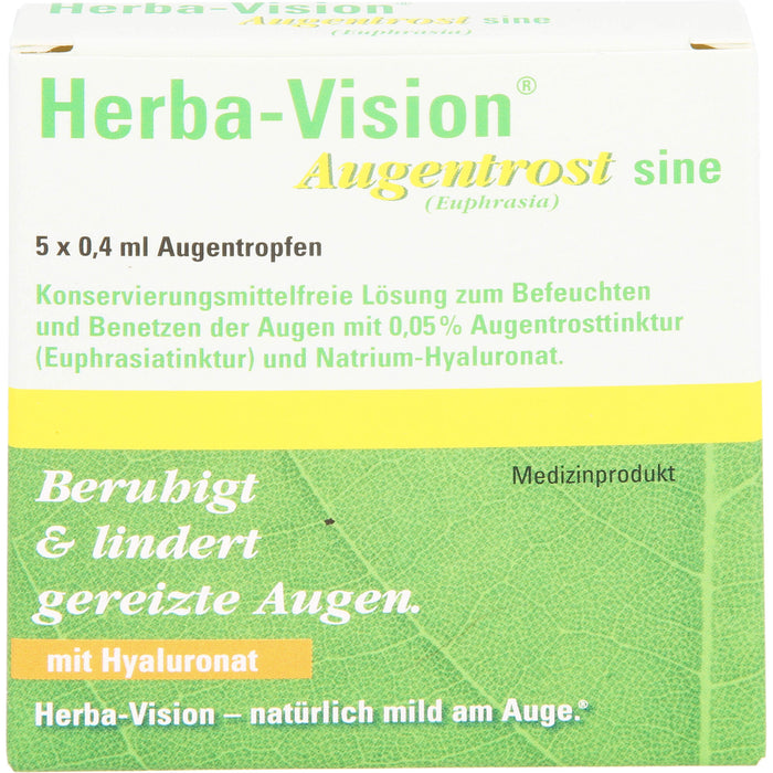 Herba-Vision Augentrost sine (Euphrasia), 5 pcs. Ampoules