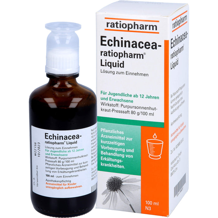 Echinacea-ratiopharm Liquid pflanzliches Immunstimulanz, 100 ml Lösung