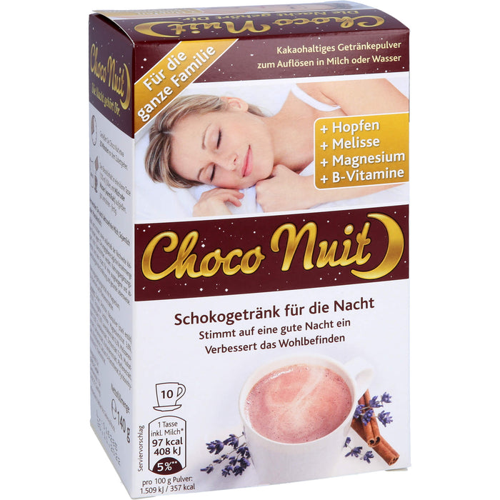 Choco Nuit Drink kakaohaltiges Getränkepulver, 10 pc Sachets