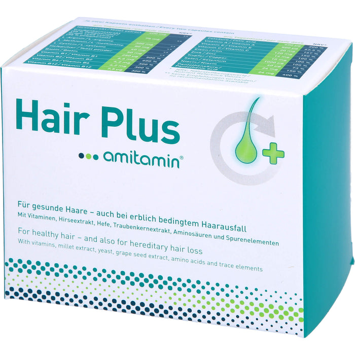 amitamin Hair Plus Kapseln für gesunde Haare, 60 St. Kapseln