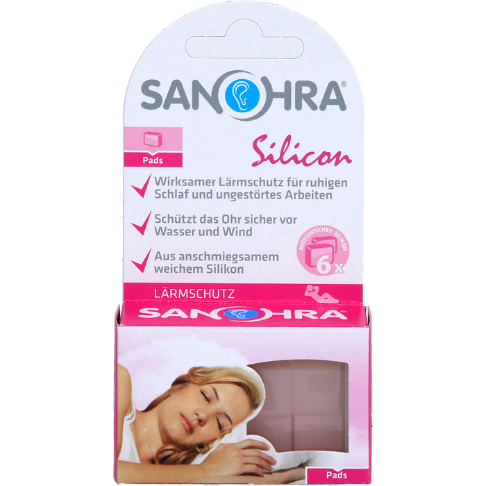 SANOHRA silicon Ohrstöpsel, 6 pcs. Earplugs