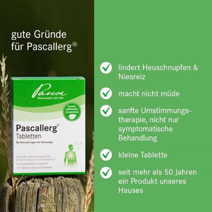 Pascallerg Tabletten  bei Erkrankungen der Atemwege, 100 pc Tablettes