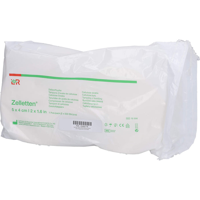 Lohmann & Rauscher Zelletten Tupfer 5 x 4 cm, 1000 pcs. Swab