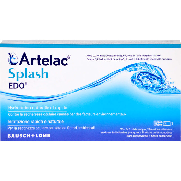 Artelac Splash Augentropfen EDO, 30 pcs. Single-dose pipettes