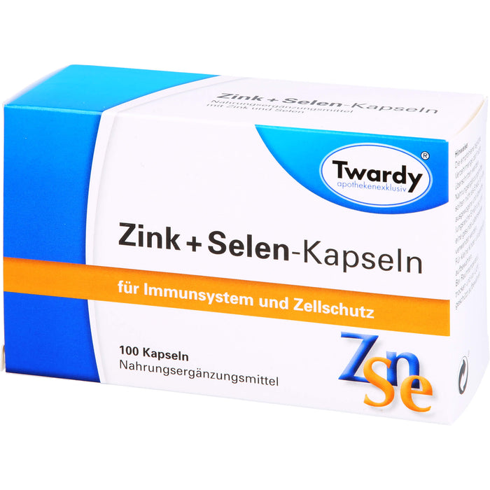 Twardy Zink + Selen-Kapseln für Immunsystem und Zellschutz, 100 pcs. Capsules