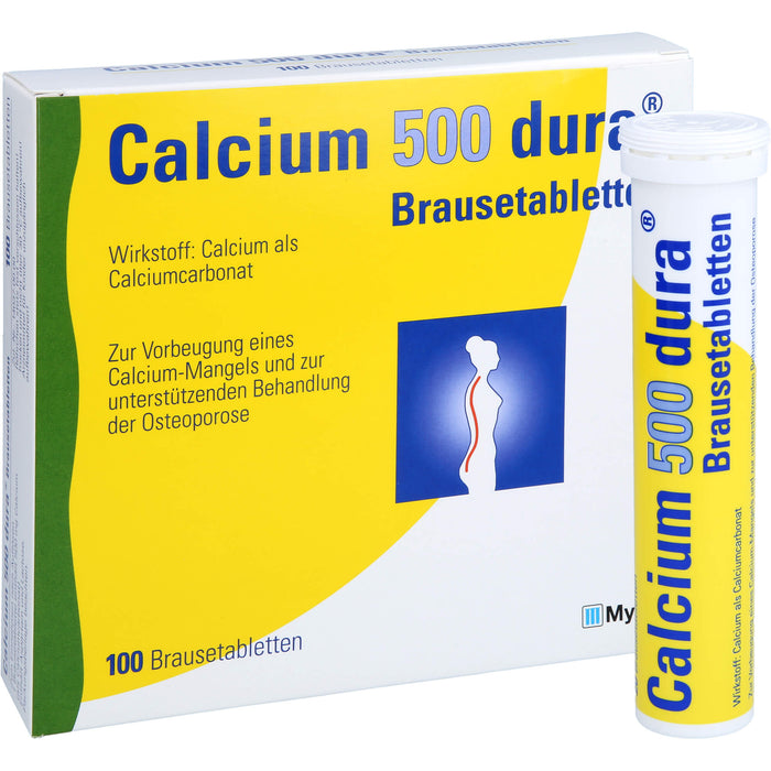 Calcium 500 dura Brausetabletten, 100 pcs. Tablets