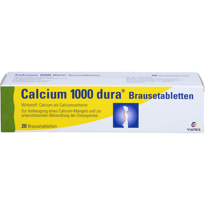 Calcium 1000 dura Brausetabletten, 20 St. Brausetabletten