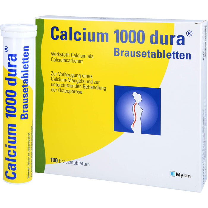 Calcium 1000 dura Brausetabletten, 100 St BTA