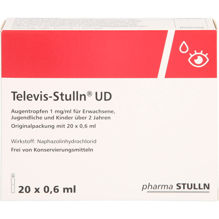 Televis-Stulln UD Augentropfen, 20 pcs. Single-dose pipettes