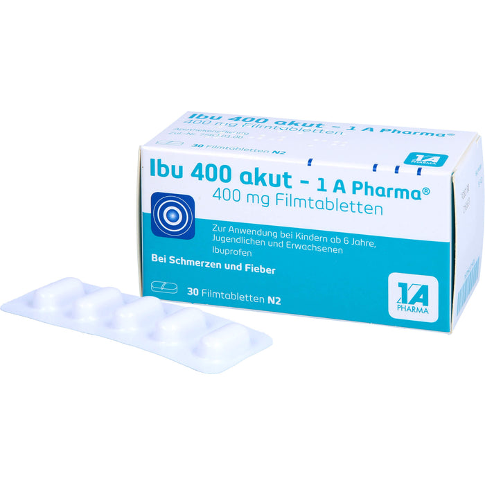 Ibu 400 akut - 1 A Pharma Filmtabletten, 30 pcs. Tablets