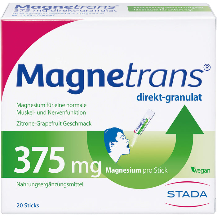 Magnetrans Direktgranulat 375 mg Sticks, 20 pcs. Sachets