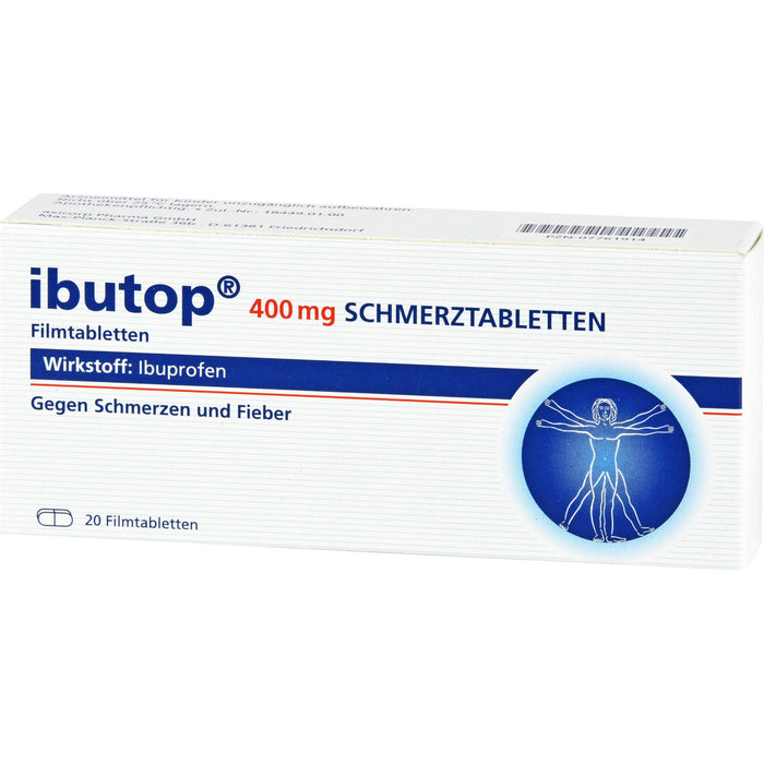 ibutop 400 mg Schmerztabletten Reimport axicorp, 20 pc Tablettes