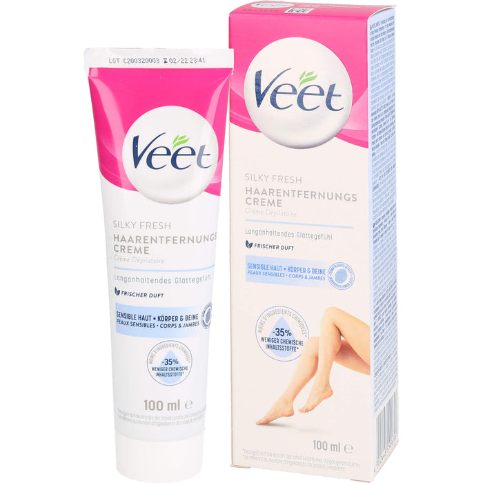 Veet Haarentfernungs-Creme Sensible Haut, 100 ml Crème