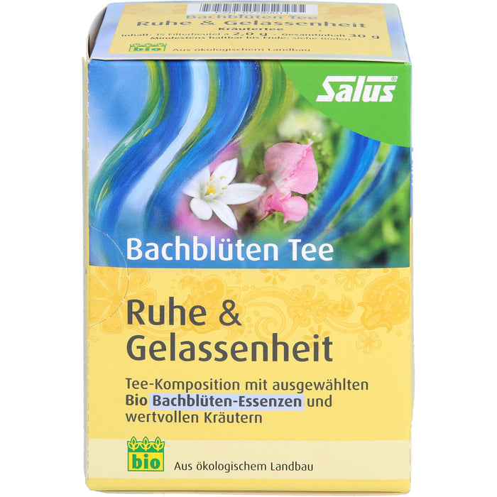 Salus Bachblüten Tee Ruhe & Gelassenheit, 15 St. Filterbeutel