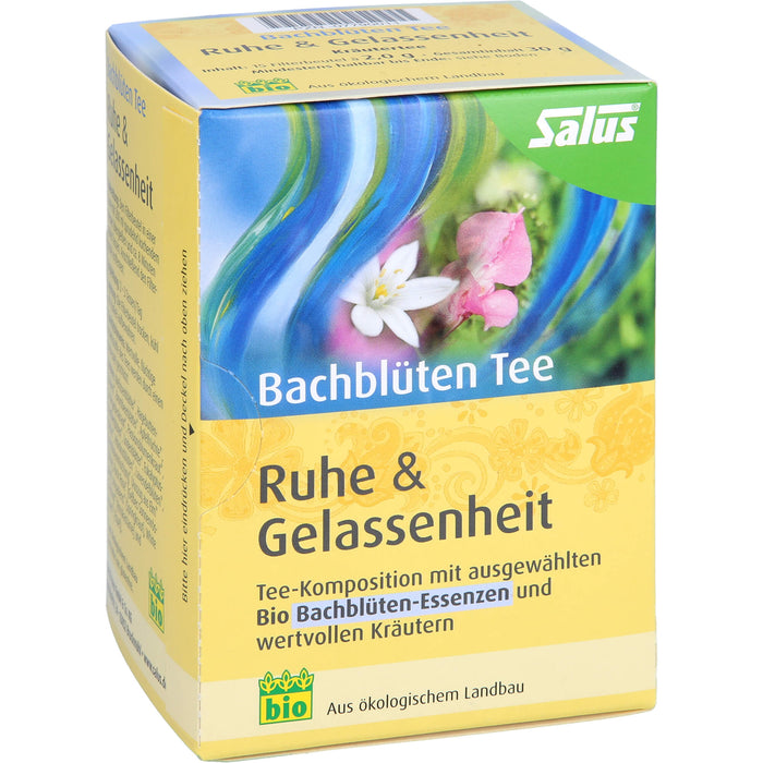 Salus Bachblüten Tee Ruhe & Gelassenheit, 15 pc Sac filtrant