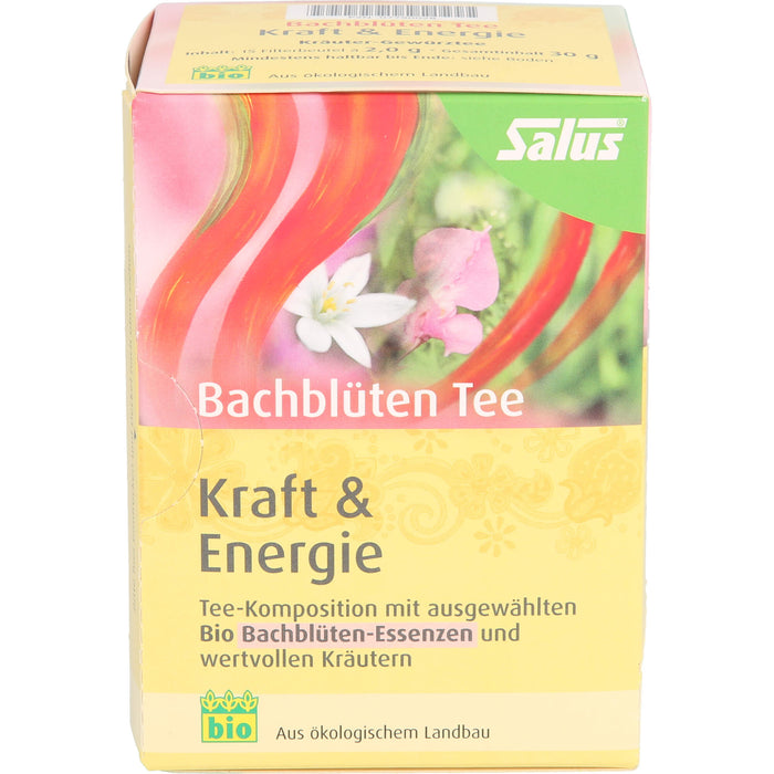 Salus Bachblüten Tee Kraft & Energie bio, 15 pc Sac filtrant